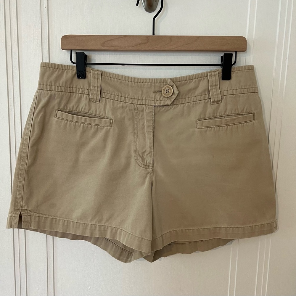 New York & Company Khaki Chino Shorts 100% Cotton Women’s Size 10